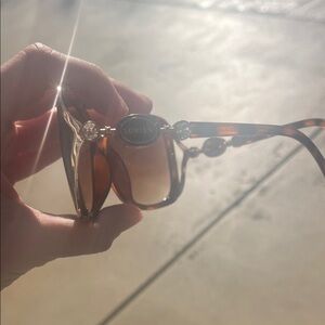 Louis Vuitton Brown Sunglasses with Gold Detail